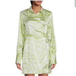 Silk Ganni wrap dress size 4-8